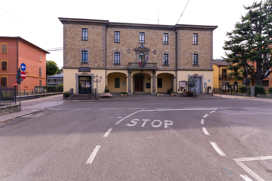 Facciata del Palazzo comunale Savigno