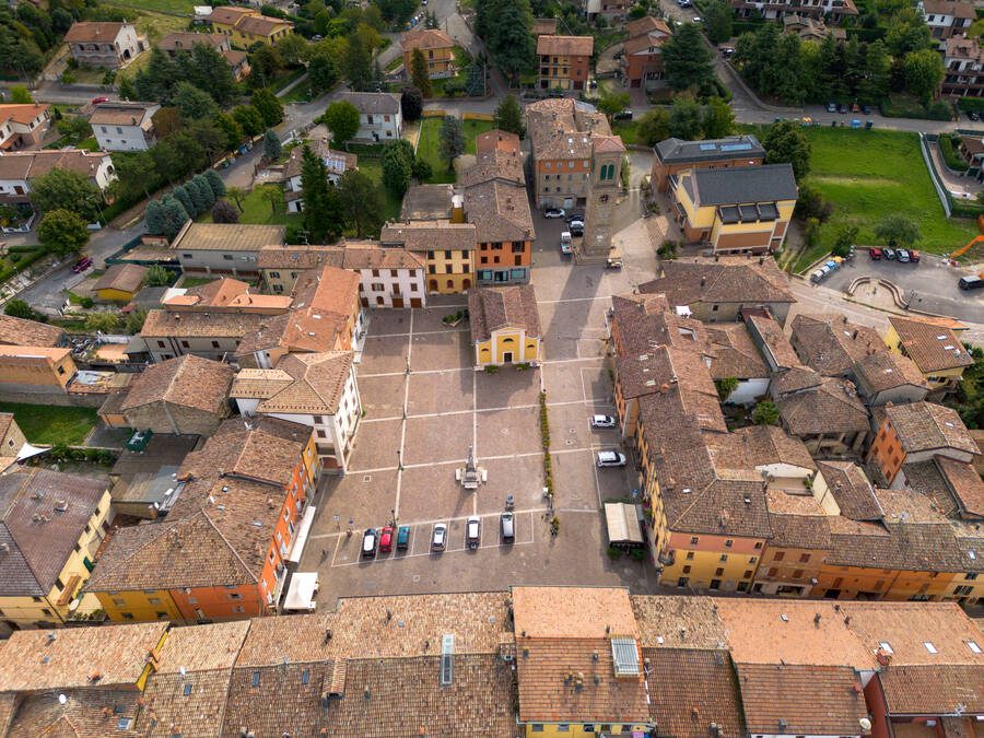 Piazza di Savigno dall'alto